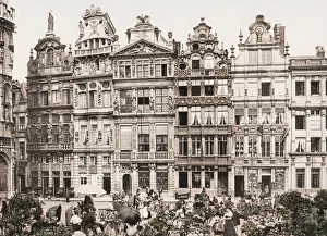 Dwelling Prints: Market in the Grand Place, Brussels, Belgium