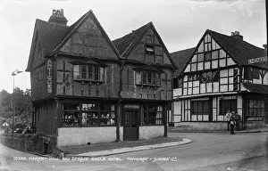 Antiques Prints: Market Hall and Spread Eagle Hotel