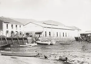Market landing place, Panama