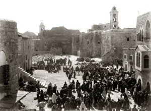 Images Dated 14th October 2015: Market Place at Bethlehem Palestine (Israel) circa 1890