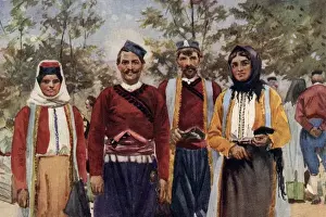 Cetinje Prints: In the market place - Cetinje