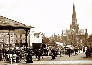 Market Place, Darlington, early 1900s