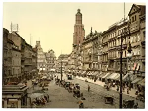 Market place, from the East, Breslau, Silesia, Germany (i. e