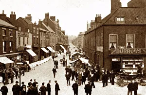 Market Place, Gainsborough, early 1900s