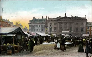 Nottinghamshire Prints: Market Place, Newark-on-Trent, Nottinghamshire