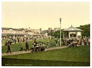 Norderney Prints: Market place, Norderney, Germany