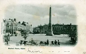 Ripon Prints: Market Place, Ripon, Yorkshire