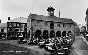 Tudor Prints: Market Place, Ross-on-Wye, Herefordshire