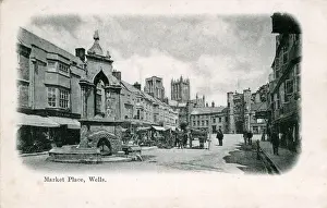 Mallet Prints: Market Place, Wells, Somerset