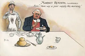 Bradshaw Prints: Market Reports Series - Miniature Fish for Breakfast