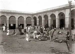 Puerto Prints: The market, San Juan, Puerto Rico, circa 1900