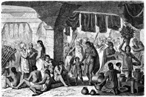 Market scene in pre-Columbian Tlatelolco
