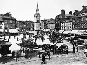 Aylesbury Prints: Market Square, Aylesbury early 1900's