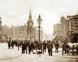 Market square, Aylesbury, early 1900s