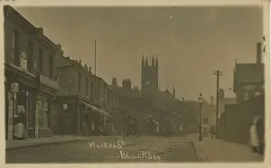 Blackley Prints: Market Street, Blackley, Manchester, Moston, Lancashire, England. Date: 1900s