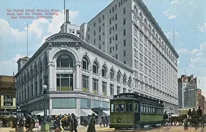 Tramcar Prints: Market Street, San Francisco, California, USA