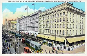 Philadelphia Prints: Market Street West from 8th Street, Philadelphia