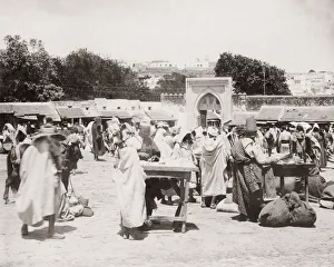 Tangiers Prints: Market, Tangier, Morocco, c. 1900