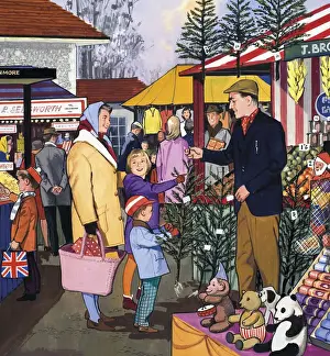 Occupations Prints: Market Trader