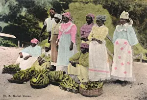 Sellers Prints: Market women and their Bananas - Kingston, Jamaica