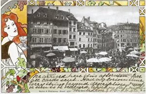 Marketplace in Basel, Switzerland