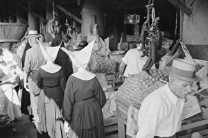 Marketplace in the French quarters of New Orleans, market fo Marketplace in the French quarters of New Orleans, market fo