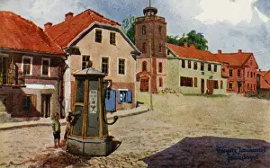 Marketplace Prints: The Marketplace - Kandava - Latvia