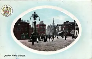 Oldham Prints: Marketplace, Oldham, Lancashire