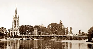 Marlow Bridge and Church, Victorian period