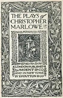 Theater Prints: MARLOWE, Christopher (1564-1593). English dramatist