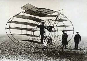 Light Aircraft Collection: Marquis d Ecquevilly Multiplane 1908