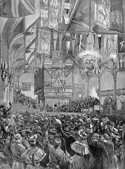 Guildhall Prints: The Marquis of Salisbury at the Guildhall, Londonderry, 1893
