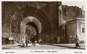 Marrakech Prints: Marrakech, Morocco - Bab Agnaou Gateway