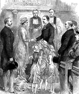 Parliament Prints: Marriage of Baroness Burdett-Coutts to William Ashmead-Bartl