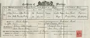 Frances Gallery: Marriage Certificate - 1904