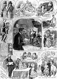 1884 Collection: The Marriage of General Mite and Millie Edwards, Mancheste