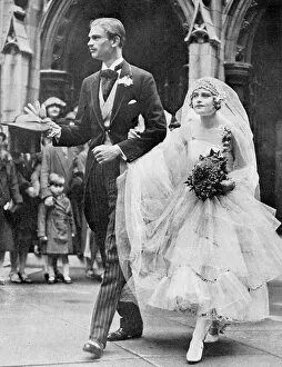 Westminster Collection: Marriage of Greville Worthington and Diana Duncombe