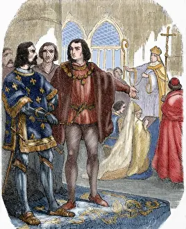 Regime Prints: Marriage of Louis XI of France (1423-1483) by Margaret Stuar
