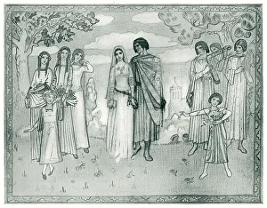 Reproduced Prints: The Marriage Of Malcolm And Margaret