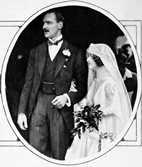 Images Dated 12th April 2004: Marriage of Mr B. C Beauchamp and Lady Evelyn Herbert