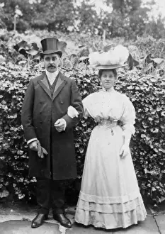 Marriage photograph of Martha Law Bennie and Jim Cosser