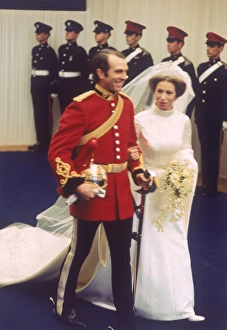 Images Dated 4th March 2011: Marriage of Princess Anne to Mark Phillips
