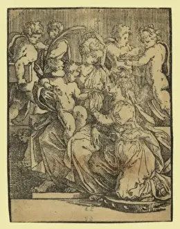Chiaroscuro Prints: The marriage of St. Catherine