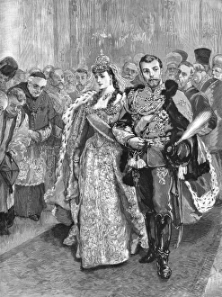 Images Dated 25th March 2011: Marriage of Tsar Nicholas II and Alexandra Feodorovna