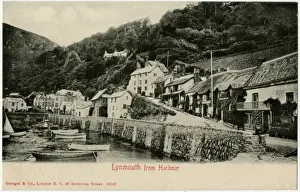Mars Hill, Lynmouth, Devon from the Harbour