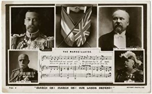 Ally Gallery: Marseillaise - George V, John French, Poincare and Joffre