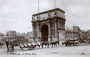 Horse Drawn Gallery: Marseille, France - La Porte d Aix