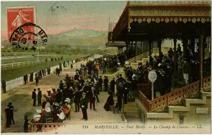 Marseilles, France - scene at the racecourse