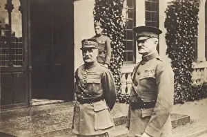 Foch Prints: Marshal Foch and General Pershing, Chaumont, France
