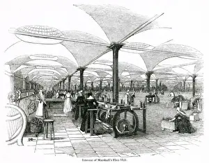 Marshalls Flax Mill, Leeds, Yorkshire 1843